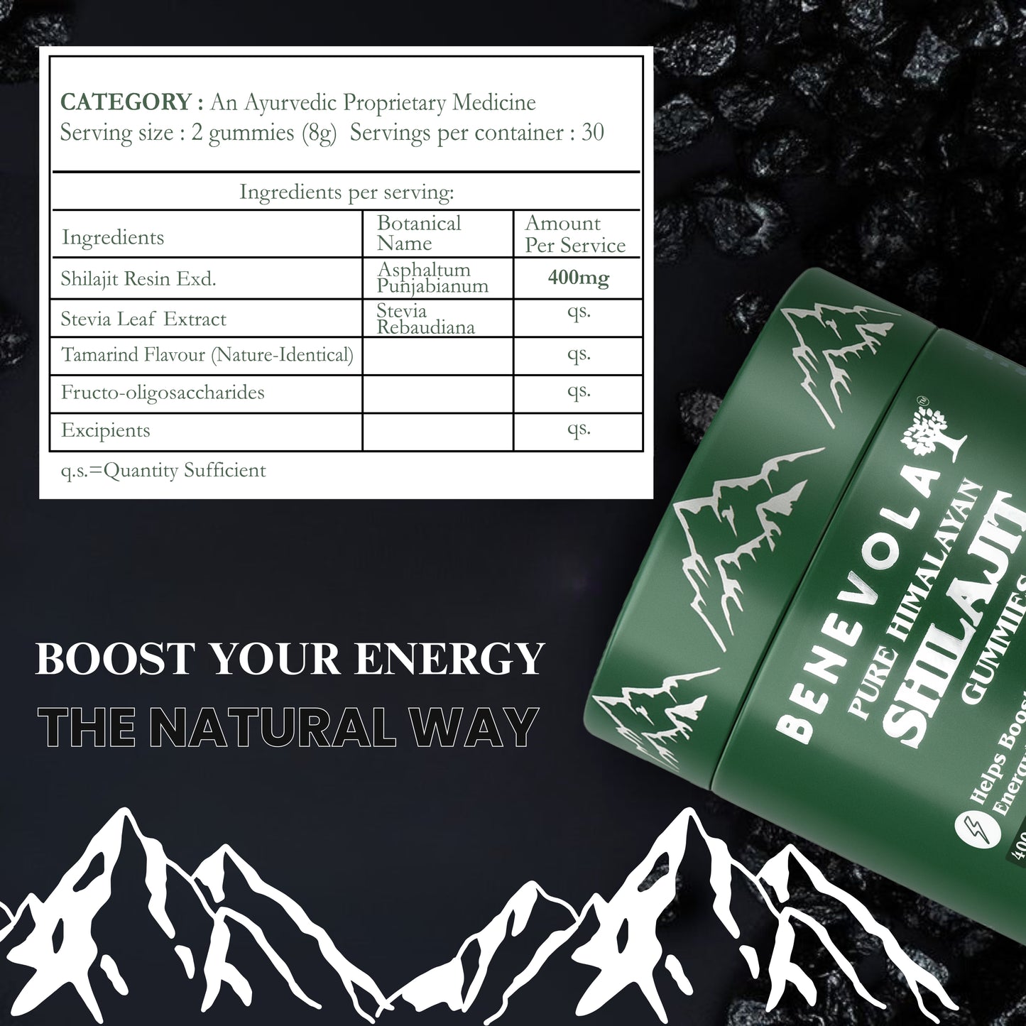 Pure Himalayan Shilajit Gummies - 400mg