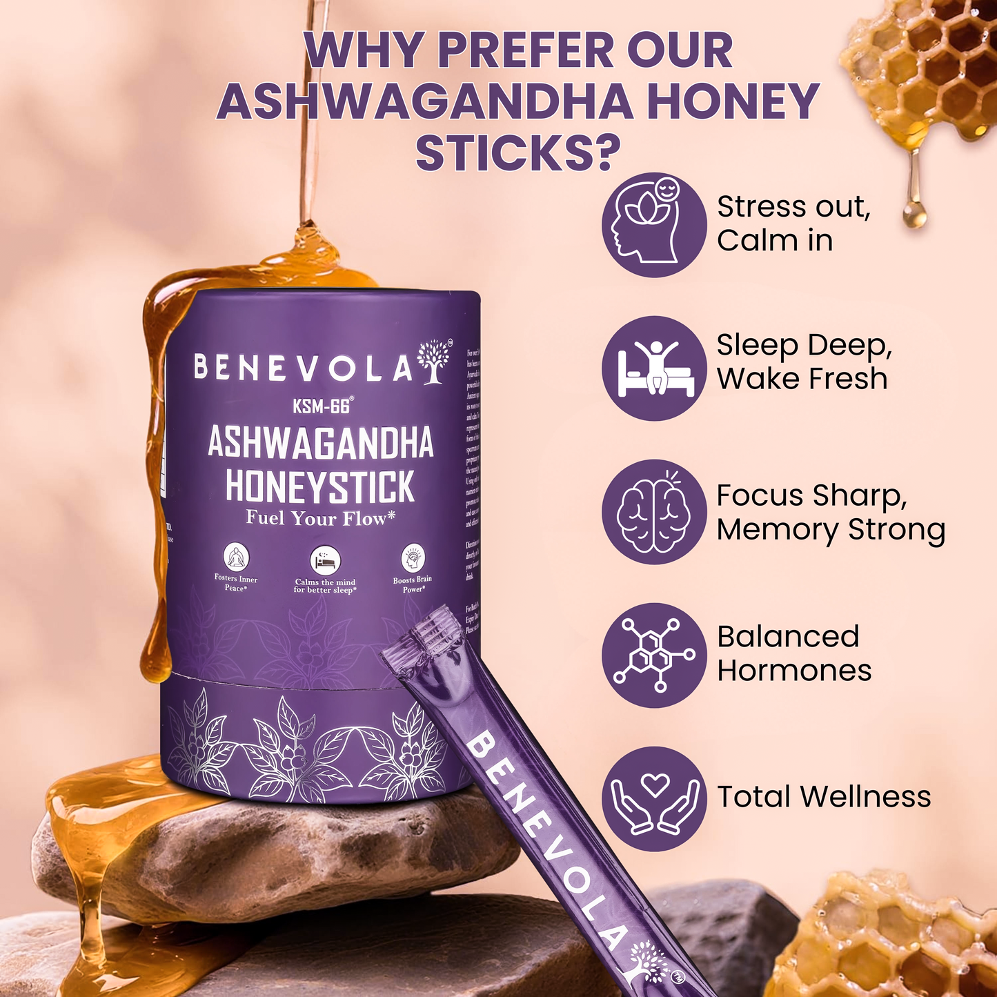 KSM-66® Ashwagandha Honey Stick