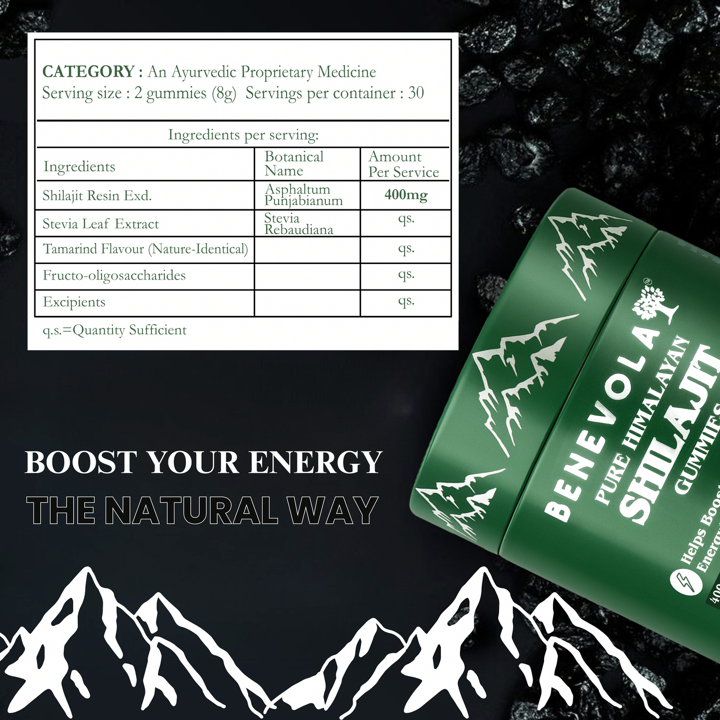 Pure Himalayan Shilajit Gummies - 400mg